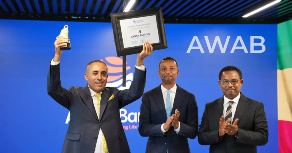 Awash Bank Lists on Ethiopian Securities Exchange Main Market